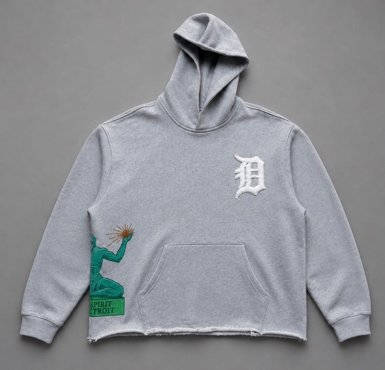 Spirit of Detroit Hoodie (Grey)