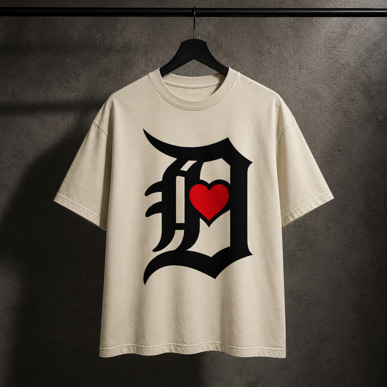 The Heart of Detroit Signature Tee (Desert Sand)